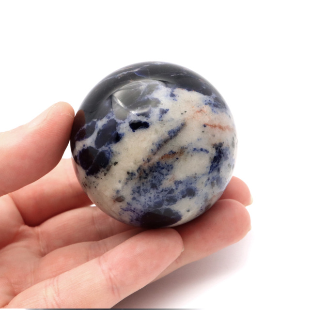 ソーダライト 丸玉 直径52mm 1点物 天然石 置き物