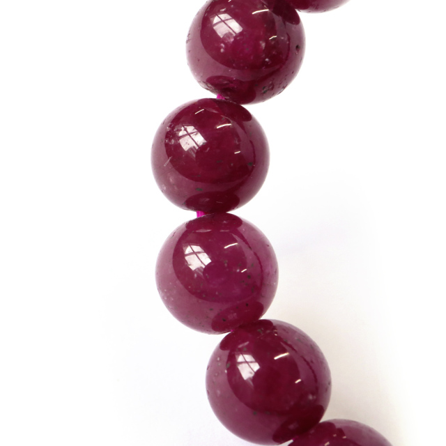 ルビー ブレスレット 7.5mm AA 天然石 パワーストーン 7月 誕生石 Ruby