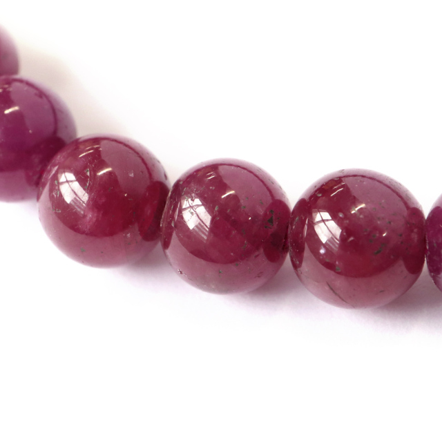 ルビー ブレスレット 7.5mm AA 天然石 パワーストーン 7月 誕生石 Ruby