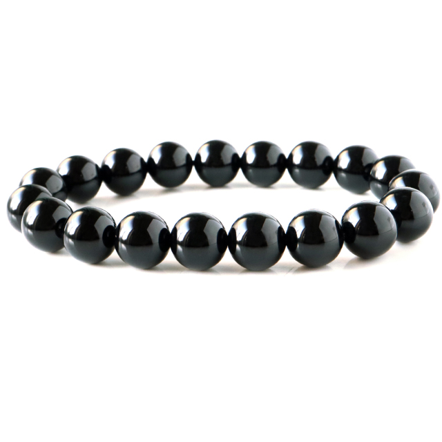 ブレスレット メンズ レディース オニキス 黒瑪瑙 天然石 パワーストーン 10mm 送料無料