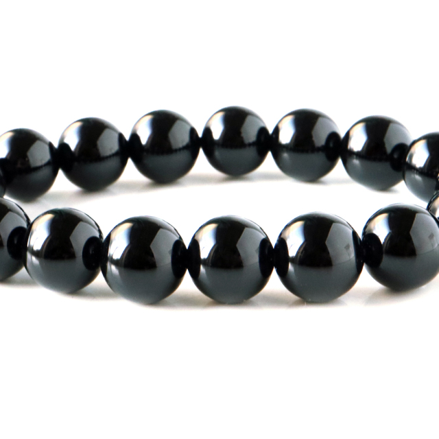 ブレスレット メンズ レディース オニキス 黒瑪瑙 天然石 パワーストーン 12mm 送料無料