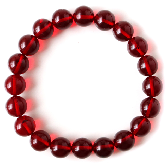 新品　天然レッドアンバー 赤琥珀10mmブレスレット鑑定書付きAB999 新品 天然レッドアンバー 赤琥珀10mmブレスレット鑑定書付きAB999