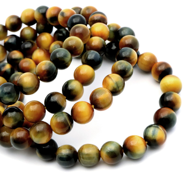 ゴールデンブルー タイガーアイ ブレスレット 8mm パワーストーン ツートンカラー 母の日 ホワイトデー プレゼント お返し