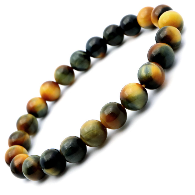 ゴールデンブルー タイガーアイ ブレスレット 8mm パワーストーン ツートンカラー 母の日 ホワイトデー プレゼント お返し