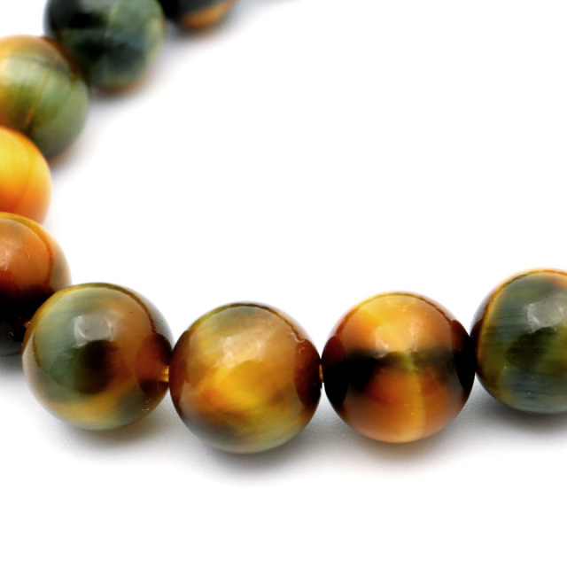 ゴールデンブルー タイガーアイ ブレスレット 8mm パワーストーン ツートンカラー 母の日 ホワイトデー プレゼント お返し