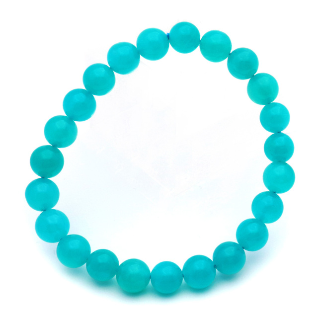 アマゾナイト ブレスレット 8mm ブラジル産 天然石 1点もの 天河石 てんがせき パワーストーンAmazonite