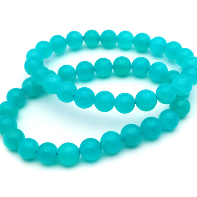 アマゾナイト ブレスレット 8mm ブラジル産 天然石 1点もの 天河石 てんがせき パワーストーンAmazonite