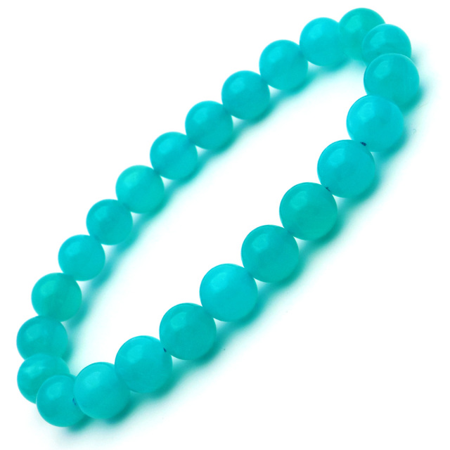 アマゾナイト ブレスレット 8mm ブラジル産 天然石 1点もの 天河石 てんがせき パワーストーンAmazonite