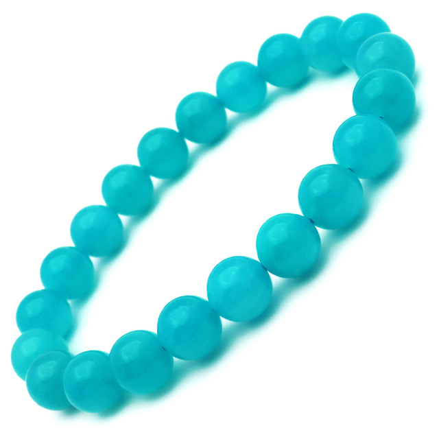 アマゾナイト ブレスレット 9mm ブラジル産 天然石 1点もの 天河石 てんがせき パワーストーンAmazonite