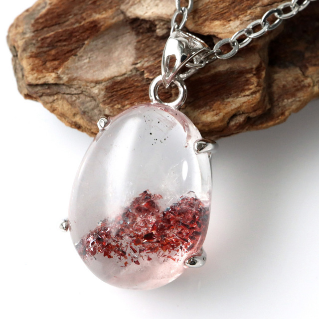 レピドクロサイト ファントム イン クォーツ ペンダント 幻影 Silver925 天然石 1点物