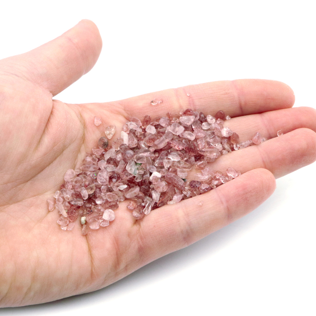 ストロベリークォーツ さざれ 100g 極小サイズ 小粒 天然石 苺水晶 Strawberry quartz パワーストーン 浄化グッズ