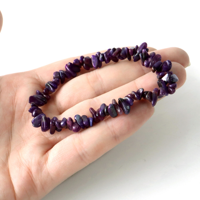 スギライト さざれ ブレスレット 1点もの パワーストーン 天然石