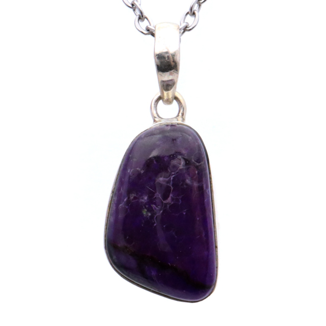 スギライト ネックレス 天然石 ペンダント 1点もの 南アフリカ産 Silver925 ツーソン展示会商品 sugilite 杉石 母の日