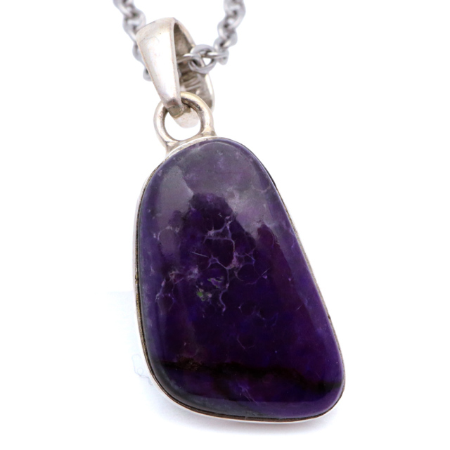 スギライト ネックレス 天然石 ペンダント 1点もの 南アフリカ産 Silver925 ツーソン展示会商品 sugilite 杉石 母の日