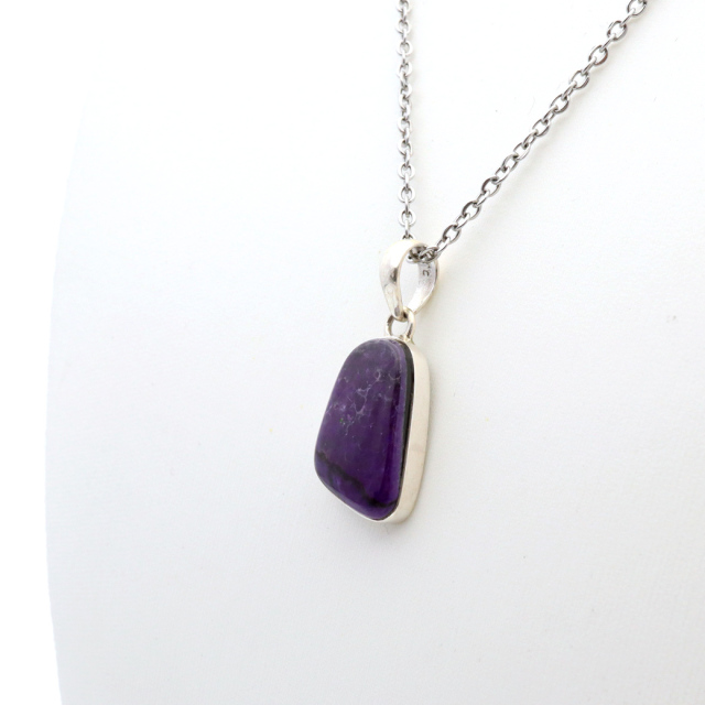 スギライト ネックレス 天然石 ペンダント 1点もの 南アフリカ産 Silver925 ツーソン展示会商品 sugilite 杉石 母の日