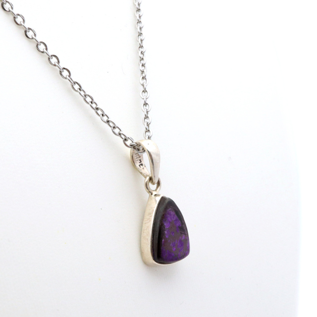 スギライト ネックレス 天然石 ペンダント 1点もの 南アフリカ産 Silver925 ツーソン展示会商品 sugilite 杉石 母の日
