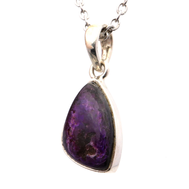 スギライト ネックレス 天然石 ペンダント 1点もの 南アフリカ産 Silver925 ツーソン展示会商品 sugilite 杉石 母の日