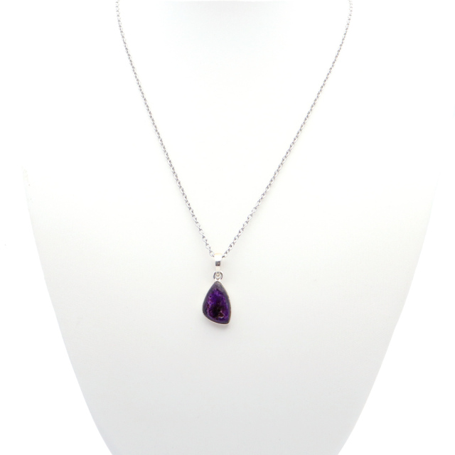 スギライト ネックレス 天然石 ペンダント 1点もの 南アフリカ産 Silver925 ツーソン展示会商品 sugilite 杉石 母の日