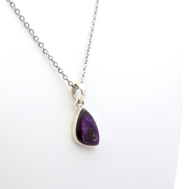 スギライト ネックレス 天然石 ペンダント 1点もの 南アフリカ産 Silver925 ツーソン展示会商品 sugilite 杉石 母の日