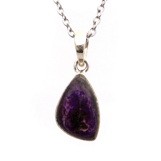 スギライト ネックレス 天然石 ペンダント 1点もの 南アフリカ産 Silver925 ツーソン展示会商品 sugilite 杉石 母の日