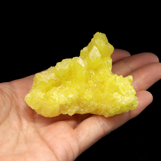 サルファー 硫黄 結晶石 ほのかに香る ボリビア産 ツーソン展示会商品 天然石 クラスター 置き物 原石 インテリア 鉱物 オブジェ