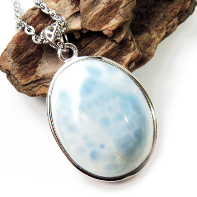 スミソナイト ネックレス 天然石 ペンダント Silver925 サージカルステンレスチェーン付き パワーストーン