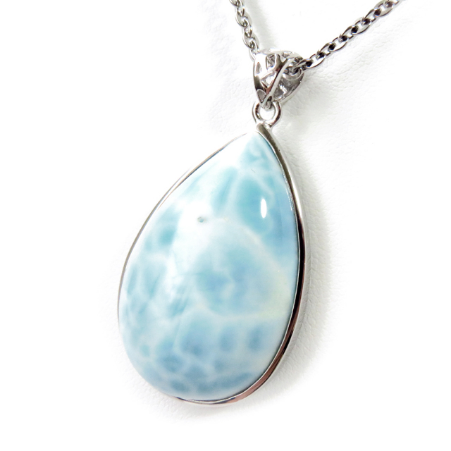 スミソナイト ネックレス 天然石 ペンダント Silver925 サージカルステンレスチェーン付き パワーストーン