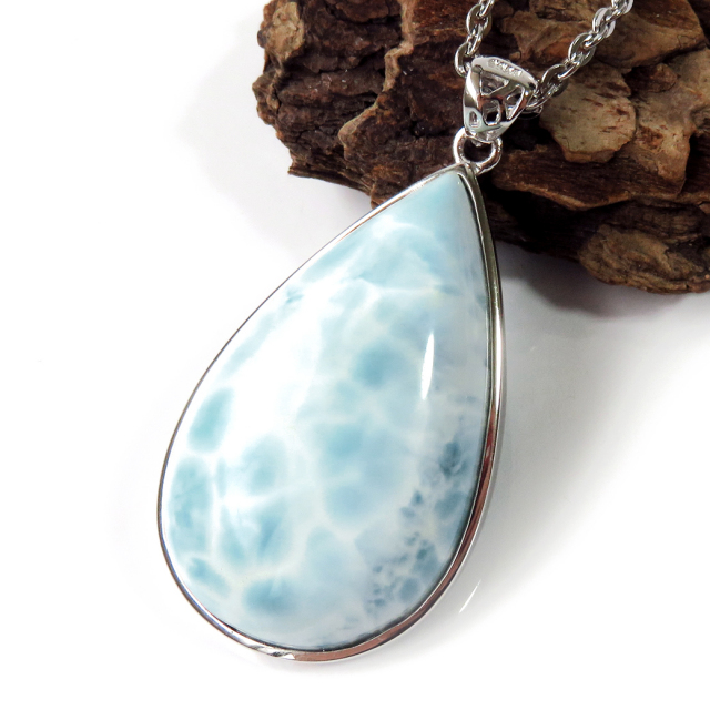 スミソナイト ネックレス 天然石 ペンダント Silver925 サージカルステンレスチェーン付き パワーストーン