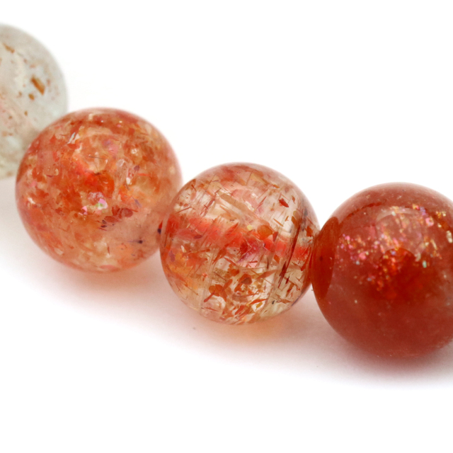 フェルドスパー サンストーン ブレスレット 7mm タンザニア産 天然石