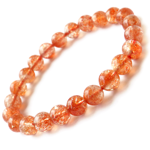 サンストーン ブレスレット AAAAA ブレスレット 8mm インド産 日長石 1点もの Sunstone