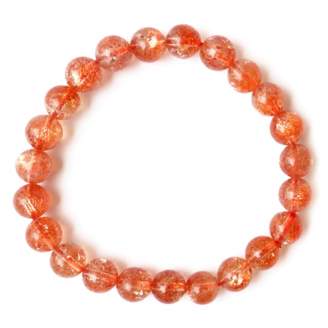 サンストーン ブレスレット AAAAA ブレスレット 8mm インド産 日長石 1点もの Sunstone