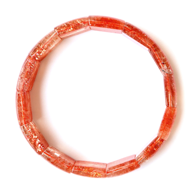 サンストーン バングル AAAAA ブレスレット 幅9-10mm インド産 日長石 Sunstone