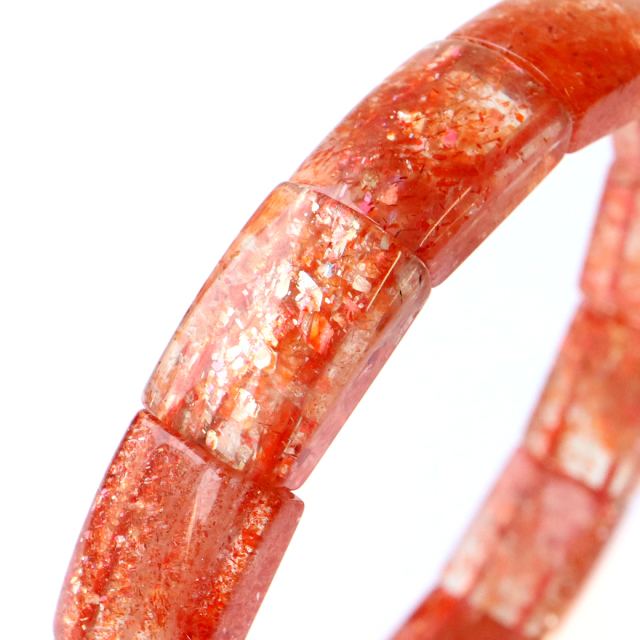サンストーン バングル AAAAA ブレスレット 幅9-10mm インド産 日長石 Sunstone