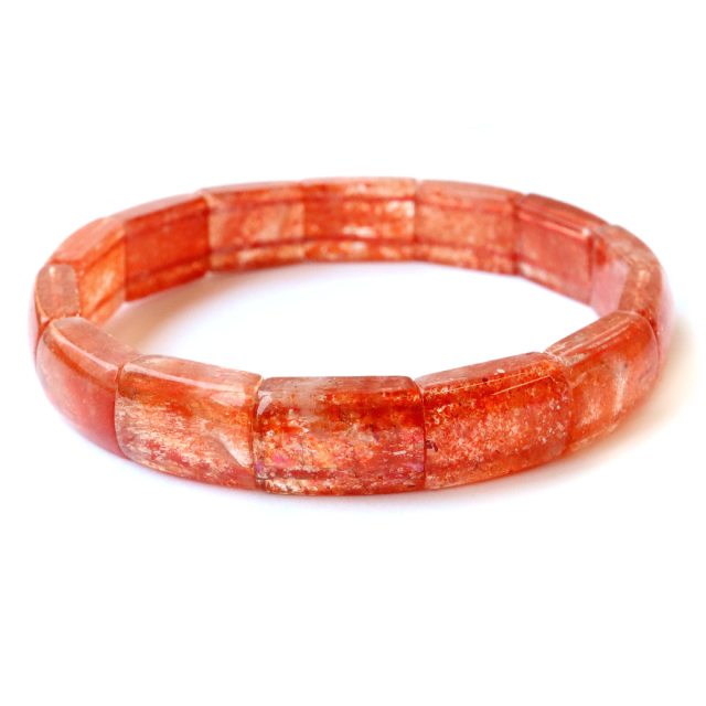 サンストーン バングル AAAAA ブレスレット 幅9-10mm インド産 日長石 Sunstone