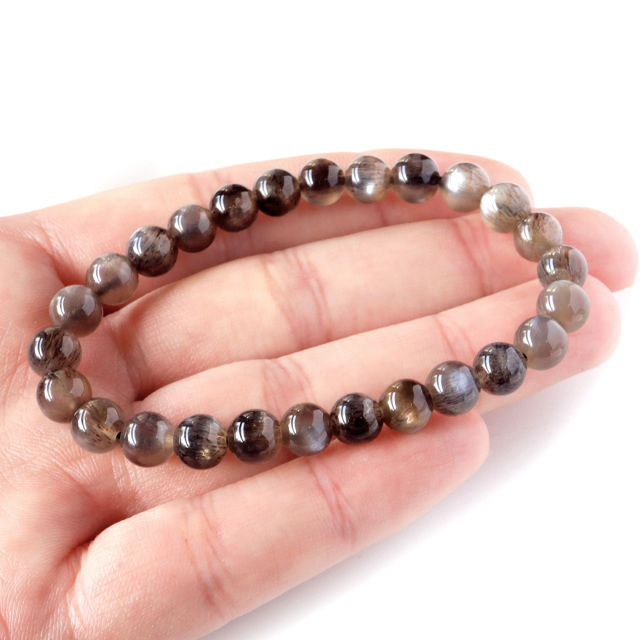 ブラックスター サンストーン ブレスレット 7mm AAA 天然石 インド産 1