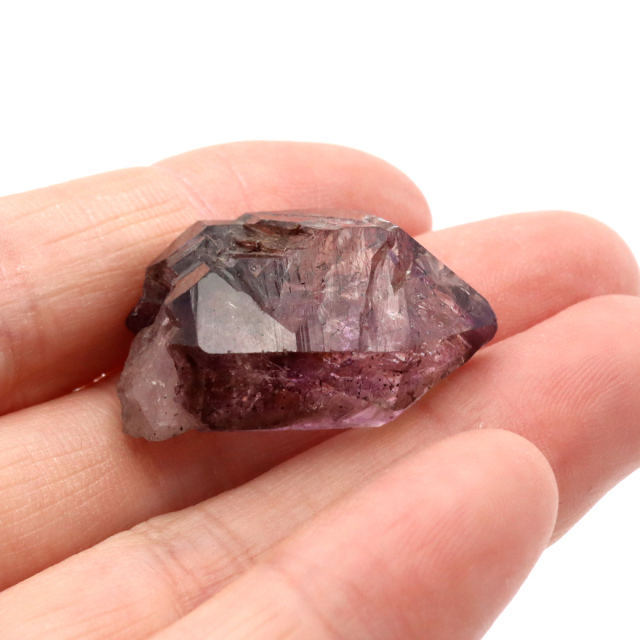 スーパーセブン 原石 ジンバブエ産 単晶 ポイント 1点もの ツーソン展示会商品 水晶 天然石スピリチュアル 浄化 アメジスト