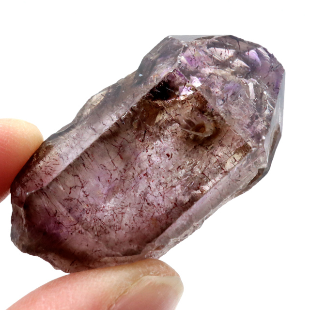 スーパーセブン 原石 ジンバブエ産 単晶 ポイント 1点もの ツーソン展示会商品 水晶 天然石スピリチュアル 浄化 アメジスト