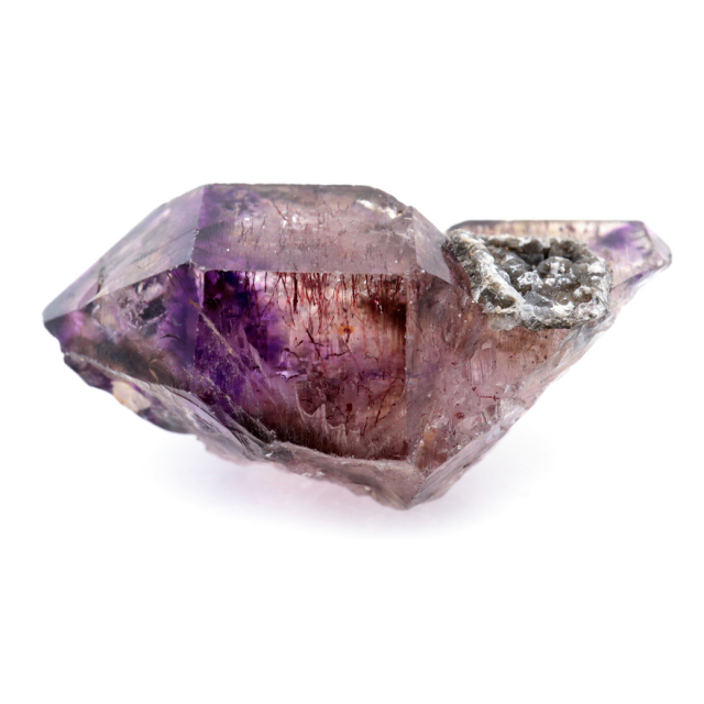 スーパーセブン 原石 ジンバブエ産 単晶 ポイント 1点もの ツーソン展示会商品 水晶 天然石スピリチュアル 浄化 アメジスト