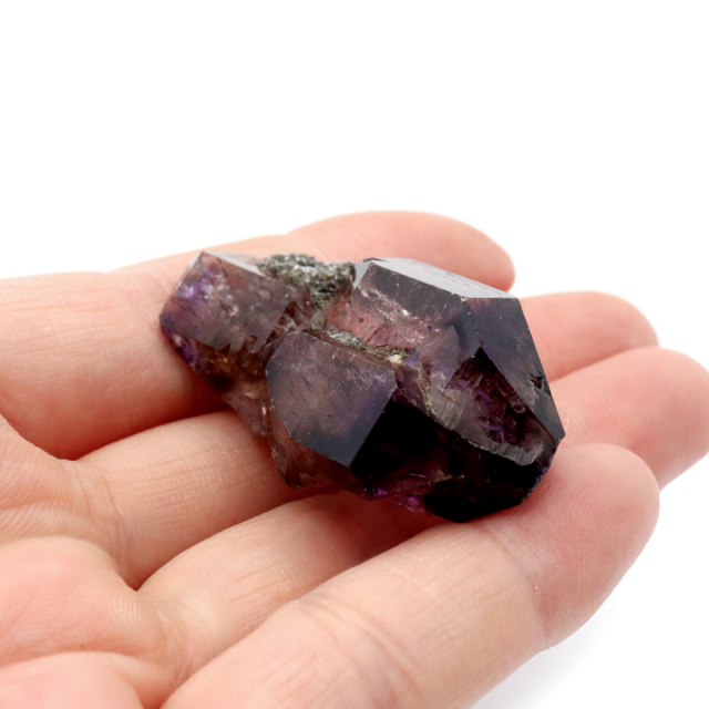 スーパーセブン 原石 ジンバブエ産 単晶 ポイント 1点もの ツーソン展示会商品 水晶 天然石スピリチュアル 浄化 アメジスト