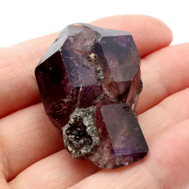 スーパーセブン 原石 ジンバブエ産 単晶 ポイント 1点もの ツーソン展示会商品 水晶 天然石スピリチュアル 浄化 アメジスト