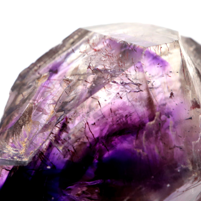 スーパーセブン 原石 ジンバブエ産 単晶 ポイント 1点もの ツーソン展示会商品 水晶 天然石スピリチュアル 浄化 アメジスト