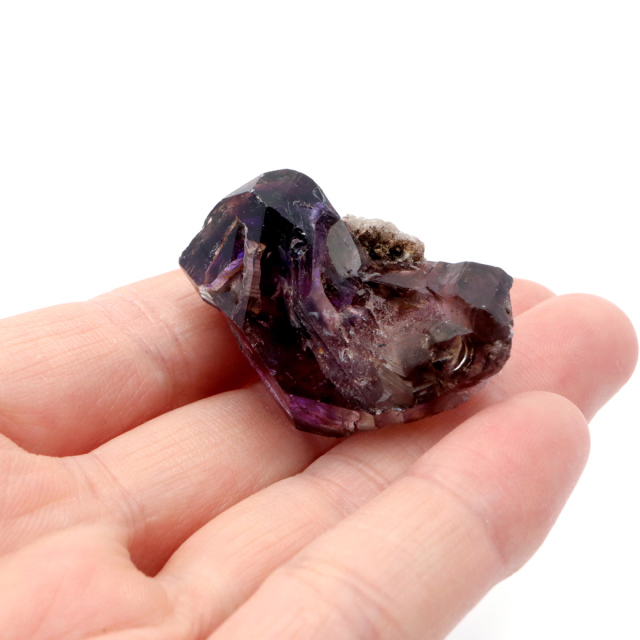 スーパーセブン 原石 ジンバブエ産 単晶 ポイント 1点もの ツーソン展示会商品 水晶 天然石スピリチュアル 浄化 アメジスト