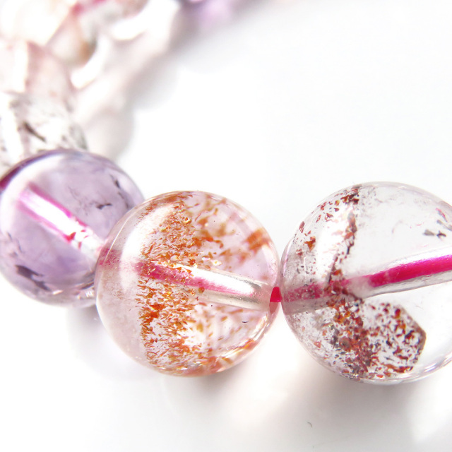 スーパーセブン ブレスレット 12mm マルチカラー 1点物