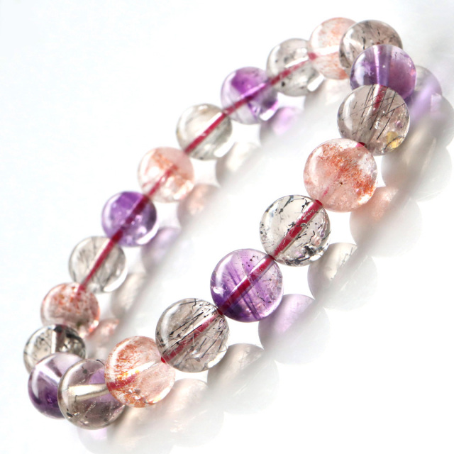 スーパーセブン ブレスレット 10mm 1点もの 天然石 パワーストーン