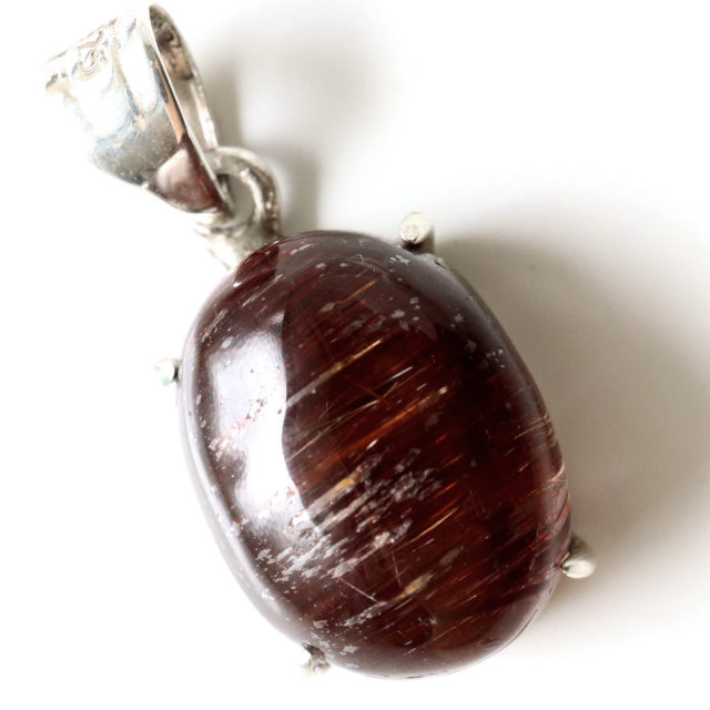 タイガールチル ペンダント  ルチルクォーツ SILVER925製 天然石 パワーストーン