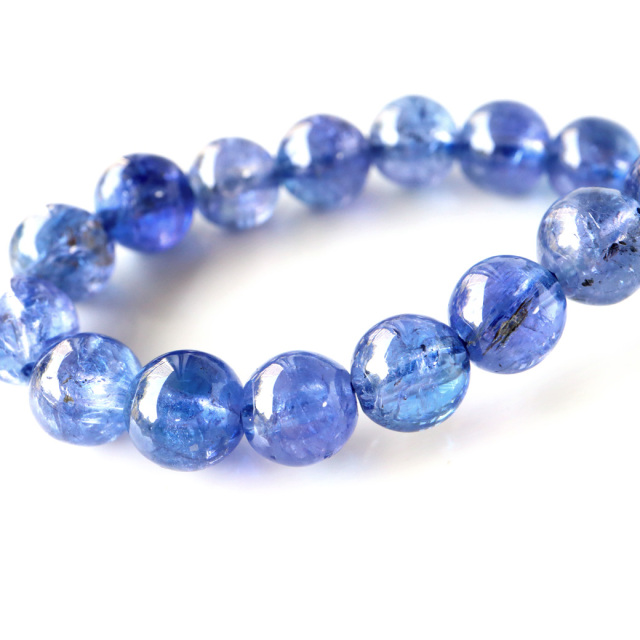 タンザナイト ブレスレット 宝石質 7mm AAA 天然石 パワーストーン ブルーゾイサイト 1点もの 12月 誕生石 tanzanite