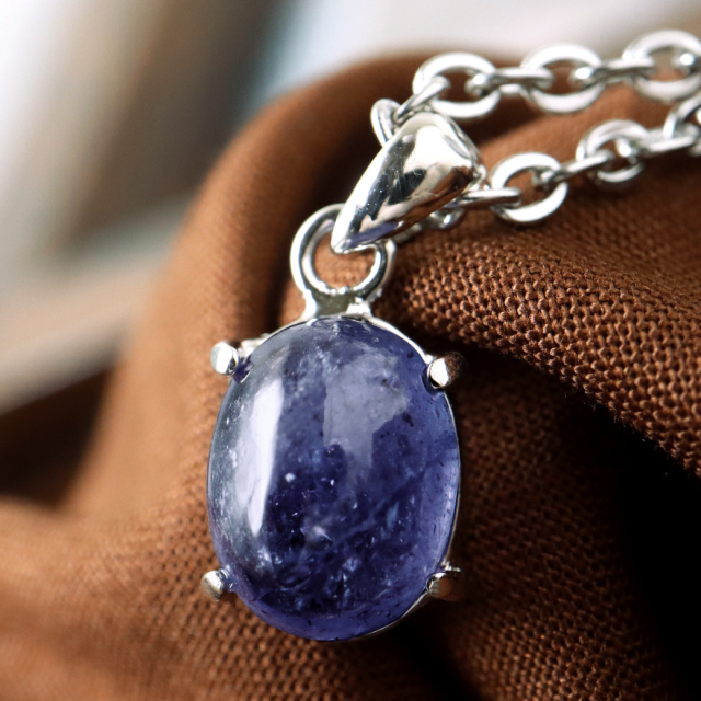 タンザナイト ネックレス レディース Silver925 天然石 パワーストーン 12月 誕生石