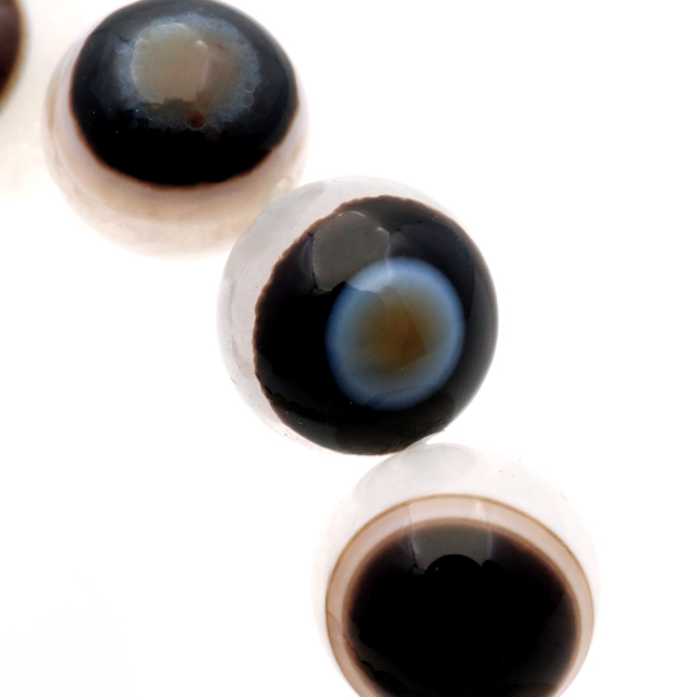 天眼水晶 ブレスレット 11.5mm 高品質 メノウ 瑪瑙 天然石 1点物 パワーストーン