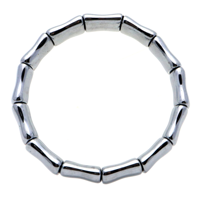 テラヘルツ鉱石 本物 バングル ボーン 骨型 ワイルド 腕輪