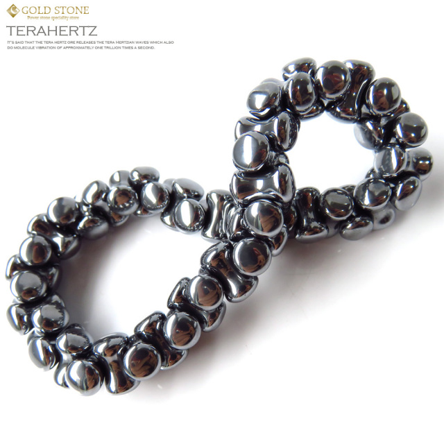 テラヘルツ鉱石 ボーンカット ブレスレット  氷を溶かすパワーストーン